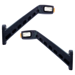 Lampă de avertizare / lampă de gabarit Strands Freedom Light Guide Rubber Arm XL - 12/24V / 259 mm, dreapta + stânga