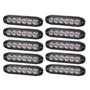 Lampă de avertizare PURELUX Strobe Ultra Slim - 12/24V / 12W / 118 mm, 10 buc - Img 2