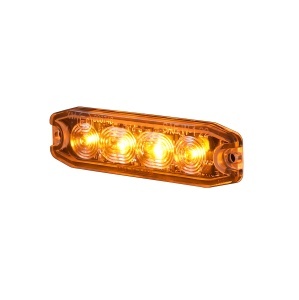 Lampă de avertizare PURELUX Strobe Ultra Slim - 12/24V / 8W / 96 mm, 1 buc.