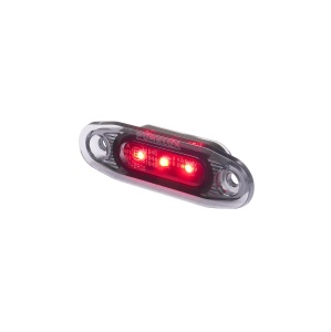Lampă de poziție PURELUX Side Marker Dark - 12/24V / 79 mm, Roșu