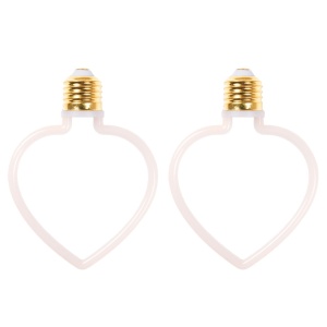 Lampă LED AGGE Carnival E27, 4W, Heart, 2 buc - Img 2