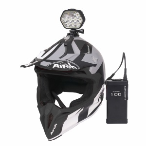 Lampă pentru snowmobil/cască LUMONITE Leader - 6838 lm / Reîncărcabil, Lighthead + slimcore