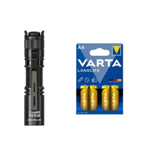 Lanternă NITECORE MT1A Pro - 800 lm / 93 mm / Reîncărcabil / 1 x AA, Nitecore MT1A Pro + 4 buc Varta Long Life baterii AA