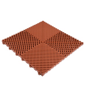 Placă pentru pardoseală DR DIRT Garage Plaza HD – Original (1,92 m²), Terracotta, 1.92 m² (12 tiles)