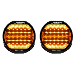 Proiector auxiliar Lazer Sentinel 9 Highline Beacon - Rotund / 23 cm / 130W / Ref. 12.5, 2 buc