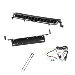 Proiector auxiliar OZZ XB1 P20" Negru - dreaptă / 54 cm / 140W / Ref. 50, 1 buc - Set complet cu suport pentru montaj încastrat