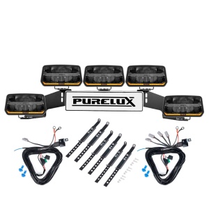 Proiector auxiliar PURELUX Panther 11 - Rectangle / 24 cm / 170W / Ref. 20, 5 buc - Set complet (WRC) - Img 2