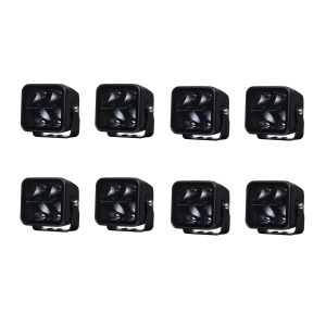 Proiector de lucru PURELUX Negru pătrat 40 Spot - 8 cm / 40W / Spot, 8 buc