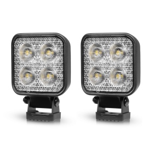 Proiector de lucru PURELUX Standard pătrat 20 - 8 cm / 20W / fascicul larg, 2 buc