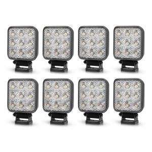 Proiector de lucru PURELUX Standard pătrat 42 - 10 cm / 42W / fascicul larg, 8 buc