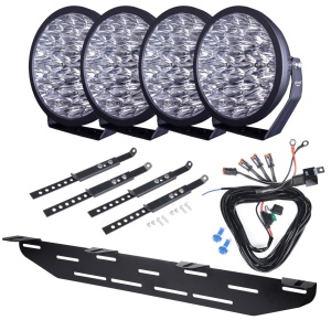 Proiector suplimentar Strands YUKON 9 2.0 - Rotund / 23 cm / 86 W / Ref. 50, 4 buc - Set complet - Img 2