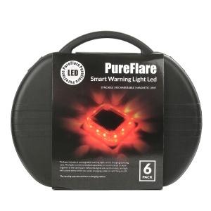 Set lumini LED de avertizare Pureflare Smart – 6 bucăți, wireless, sincronizare automată, reîncărcabile, IP67 - Img 3