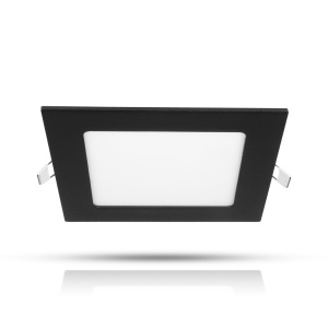 Spot încastrat AGGE pătrat Flood Negru - IP44 / CCT / intensitate reglabilă, 9W / 150 mm