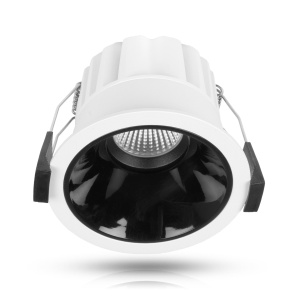 Spot încastrat AGGE Rotund Spot Antiglare 85 mm - IP44 / CCT / intensitate reglabilă, Alb