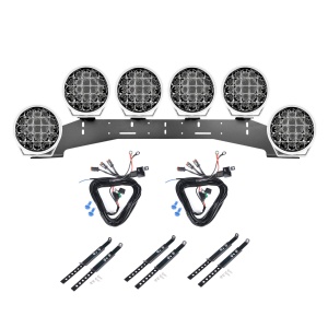 Auxiliary light PURELUX 770 White - Round / 18 cm / 130W, 6 pcs - Complete set (WRC)