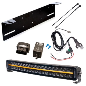 Bară LED PURELUX Black Boost C560 - curbată / 56 cm / 200W / Ref. 50, 1 buc - Set complet + XBB Dongle & PowerUnit releu de conectare
