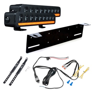 Bară LED Strands Nuuk D-Line 10" - dreaptă / 27 cm / 60W / Ref. 20, 2 buc - Set complet