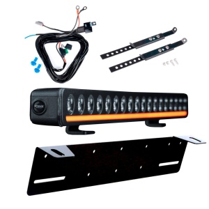 Bară LED Strands Nuuk D-Line 20" - dreaptă / 52 cm / 125W / Ref. 20, 1 buc - Set complet cu suport pentru număr de înmatriculare - Img 2