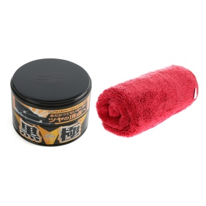Ceară auto Soft99 Extreme Gloss Wax The Kiwami Negru, Wax + Polishing Cloth