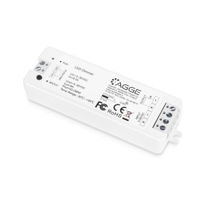 Controler pentru bandă LED AGGE pentru o singură culoare, RF 2.4 GHz, doar controlerul