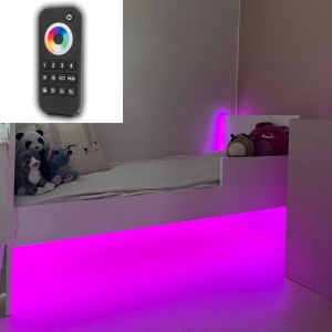 Kit de bandă LED pentru camera copiilor AGGE - Set complet, rotiță tactilă remote control