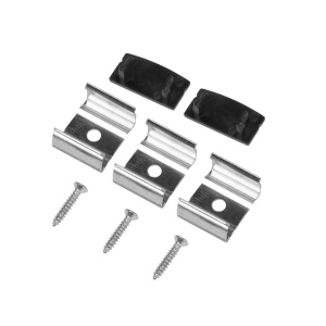Kit de piese de schimb pentru AGGE Surface profil din aluminiu, negru