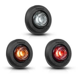 Lampă de gabarit PURELUX Spectre 1X Dark - 12/24V / 0.5W/ 28 mm, Alb (pentru suprafețe plane)