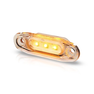 Lampă de poziție PURELUX Side Marker - 12/24V / 79 mm, Portocaliu