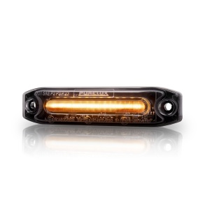 Lampă de poziție Purelux Specter 12X Dark - 12/24V / 6W / 102 mm, Amber