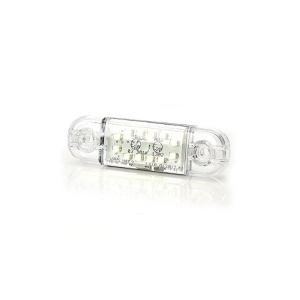 Lampă de poziție / Side Lampă de gabarit Strands Side Marker Slim 12 LED - 12/24V / 84 mm, Alb