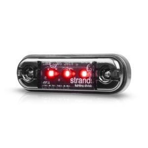 Lampă de poziție Strands Dark Knight Slim lumină de poziție 3LED - 12/24V / 84 mm / Roșu