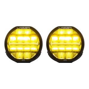 Proiector auxiliar LAZER Sentinel 7 Elite (galben) - rotund / 18 cm / 110W / Off-Road, 2 buc
