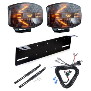 Proiector auxiliar Strands Ize Led Og Oval - Rectangle / 25 cm / 145W / Ref. 20, 2 buc - Set complet