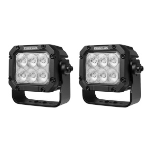 Proiector de lucru PURELUX pătrat 60 HD Gen2 - 14 cm / 60W / fascicul larg, 2 buc