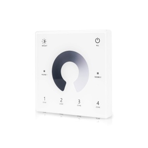 Telecomandă pentru bandă LED AGGE reglarea intensității Wall Suport Touch Panel 4-zones, RF 2.4 GHz, doar telecomanda