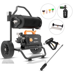 Aparat de spălat cu presiune TOKYA Azura 3 cu cărucior, cu 20 m furtun și kit de accesorii