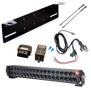 Bară LED PURELUX Major S530 V3 - dreaptă / 53 cm / 216 W / Ref. 50, 1 buc - Set complet cu suport pentru număr de înmatriculare + XBB Dongle & PowerUnit releu de comandă - Img 2
