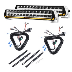 Bară LED PURELUX Panther S400 White - dreaptă / 40 cm / 150W / Ref. 20, 2 buc + cablaje