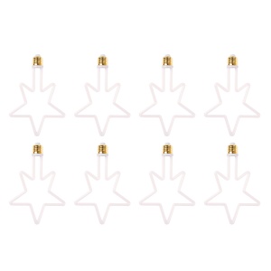 Bec LED AGGE Carnival E27, 8W, Star, 8 buc
