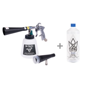 Compressed air curățător DR DIRT Dust Beater PRO, curățător + 1000 ml KC Total Foam