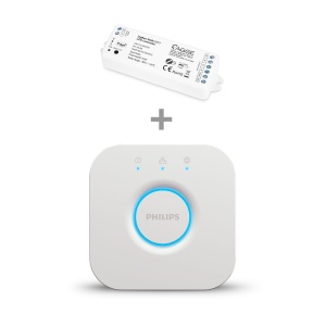 Controler mobil pentru bandă LED pentru benzi RGB AGGE RGB+CCT Color, Zigbee, controler + Philips Hue Bridge