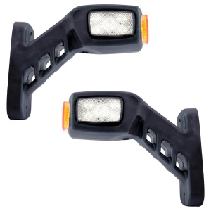 Lampă de avertizare / lampă de gabarit Strands Freedom Light Guide Rubber Arm M - 12/24V / 136 mm, dreapta + stânga