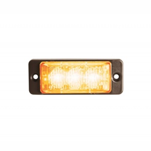 Lampă de avertizare Strands Strobe Light Slim 3 LED - Portocaliu / 12/24V / 9W / 76 mm
