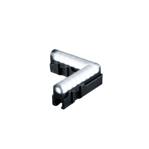 Lampă de poziție Strands Freedom Dark Line Corner - 12/24V / 2W / 63 mm, Alb - Img 2