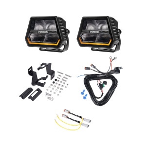 Mounting kit Lazer A-Pillar Holder, Toyota Land Cruiser 250 (2024+), Mounting kit + 2 pcs Purelux Panther Alpha 60