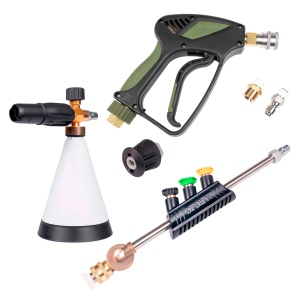 Pistol pentru aparat de spălat cu presiune DR DIRT Pressure Gun G3, SnapLock, pistol + pachet de accesorii (cu Kärcher K Adaptor)
