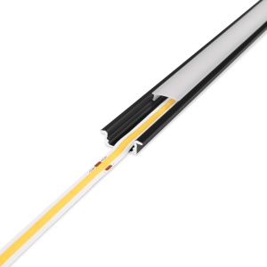 Profil pentru bandă LED AGGE Recessed, încastrat, Negru (100 cm)