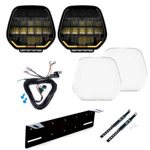 Proiector auxiliar PURELUX Panther 9 Heat - Rotund / 23 cm / 258W / Ref. 25, 2 buc - Set complet