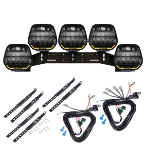 Proiector auxiliar PURELUX Panther 9 - Rotund / 23 cm / 210W / Ref. 25, 5 buc - Set complet (WRC)