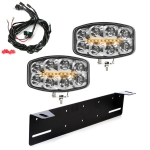 Proiector auxiliar Strands Delta - Rectangular / 25 cm / 80W, 2 buc - Kit complet - Img 2